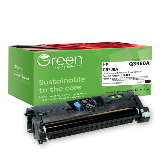 GIS USA Remanufactured Black Toner Cartridge for HP C9700A/Q3960A (HP 121A/122A)