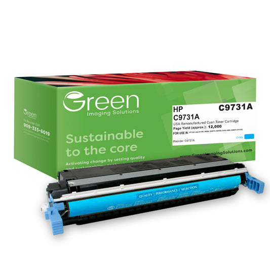 GIS USA Remanufactured Cyan Toner Cartridge for HP C9731A (HP 645A)