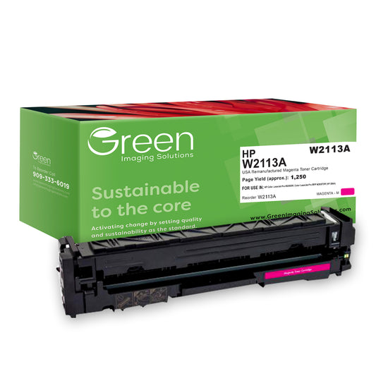 GIS USA Remanufactured Magenta Toner Cartridge for HP W2113A (HP 206A)