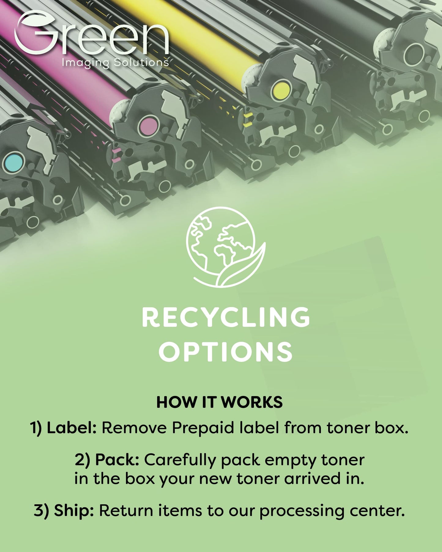 Green Imaging Solutions USA Remanufactured High Yield Cyan Ink Cartridge for HP 990X (M0J89AN)