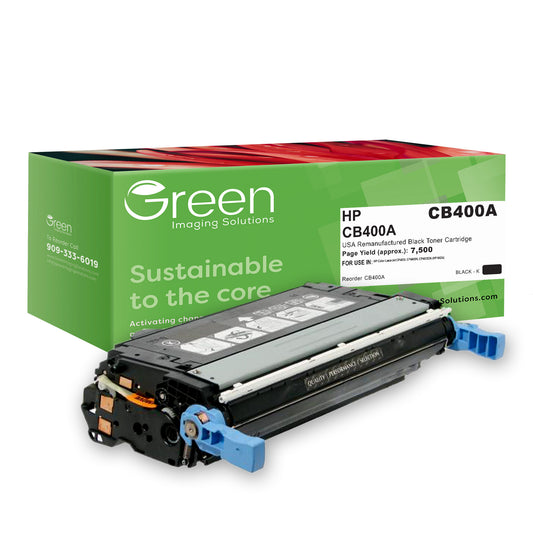 GIS USA Remanufactured Black Toner Cartridge for HP CB400A (HP 642A)