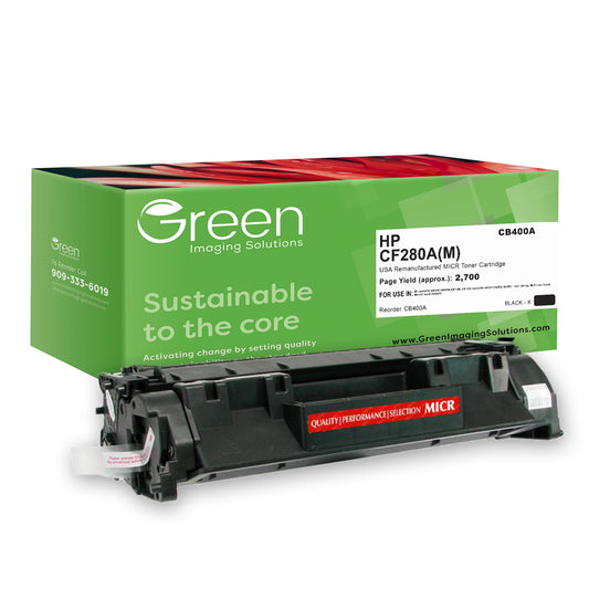 GIS USA Remanufactured MICR Toner Cartridge for HP CF280A, TROY 02-81550-001