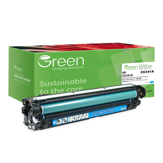 GIS USA Remanufactured Cyan Toner Cartridge for HP CE341A (HP 651A)