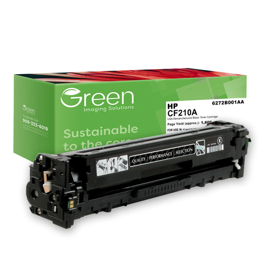 GIS USA Remanufactured Black Toner Cartridge for HP CF210A (HP 131A)