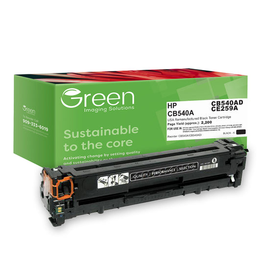GIS USA Remanufactured Black Toner Cartridge for HP CB540A (HP 125A)