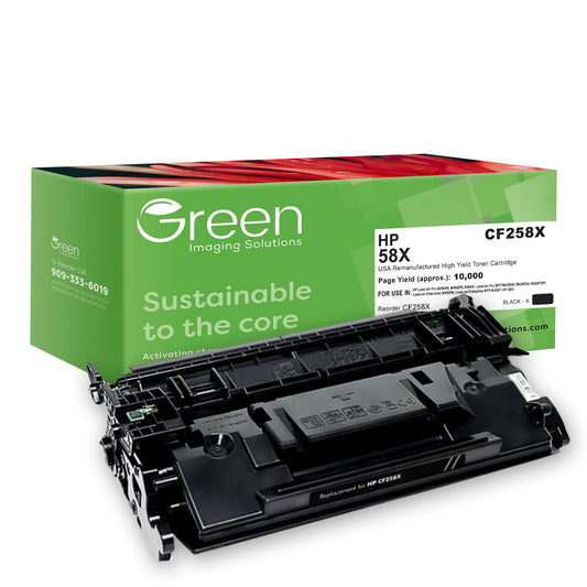 GIS USA Remanufactured High Yield Toner Cartridge for HP CF258X (HP 58X)
