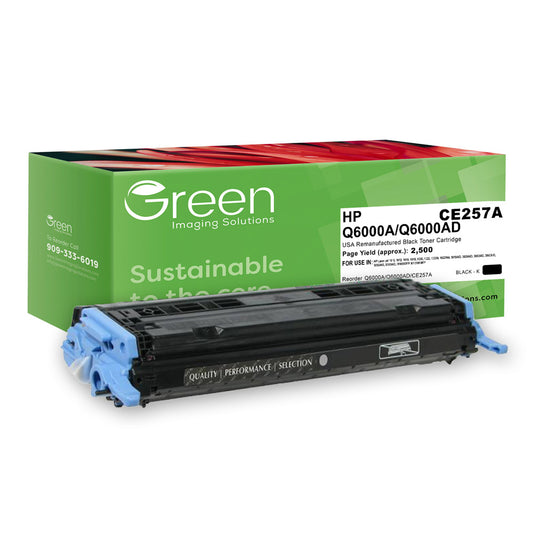 GIS USA Remanufactured Black Toner Cartridge for HP Q6000A (HP 124A)