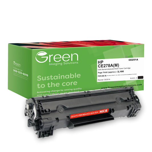 GIS USA Remanufactured MICR Toner Cartridge for HP CE278A (HP 78A), TROY 02-82000-001