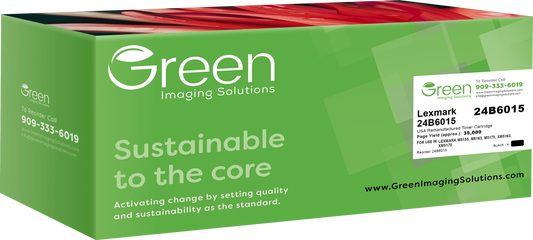 Green Imaging Solutions USA Remanufactured Toner Cartridge Replacement for Lexmark 24B6015 - Black, Extra High Yield 35,000 Pages – For Lexmark M5155, M5163, M5170, XM5163, XM5170
