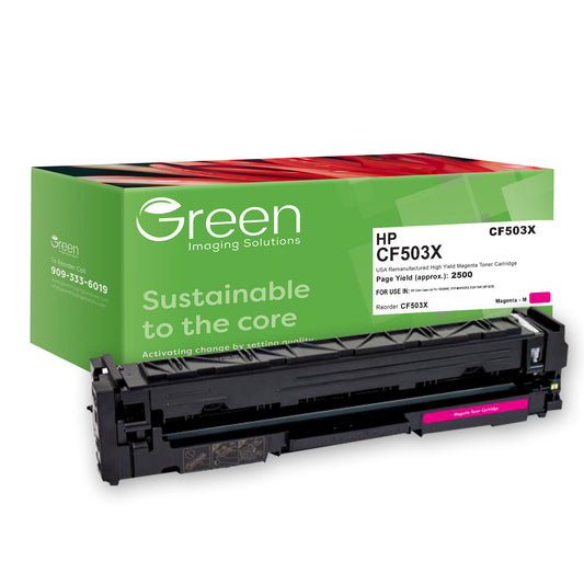 GIS USA Remanufactured High Yield Magenta Toner Cartridge for HP CF503X (HP 202X)