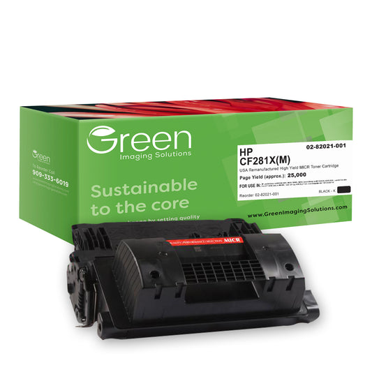 GIS USA Remanufactured High Yield MICR Toner Cartridge for HP CF281X, TROY 02-82021-001