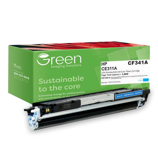 GIS USA Remanufactured Cyan Toner Cartridge for HP CE311A (HP 126A)