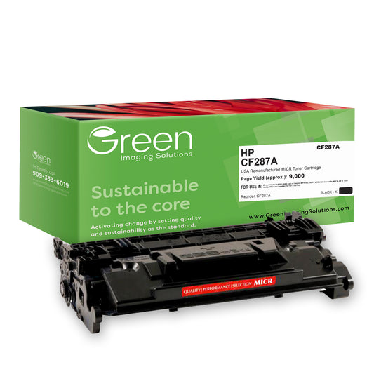 GIS USA Remanufactured MICR Toner Cartridge for HP CF287A