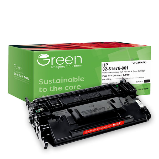 GIS USA Remanufactured High Yield MICR Toner Cartridge for HP CF226X