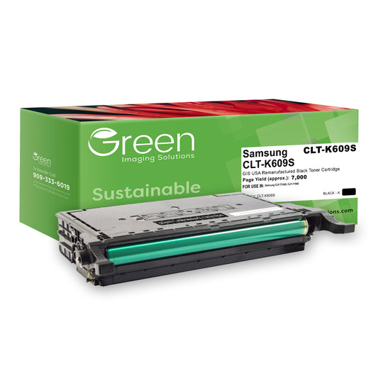 Green Imaging Solutions USA Remanufactured Black Toner Cartridge for Samsung CLT-K609S