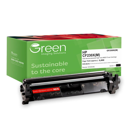 GIS USA Remanufactured High Yield MICR Toner Cartridge for HP CF230X