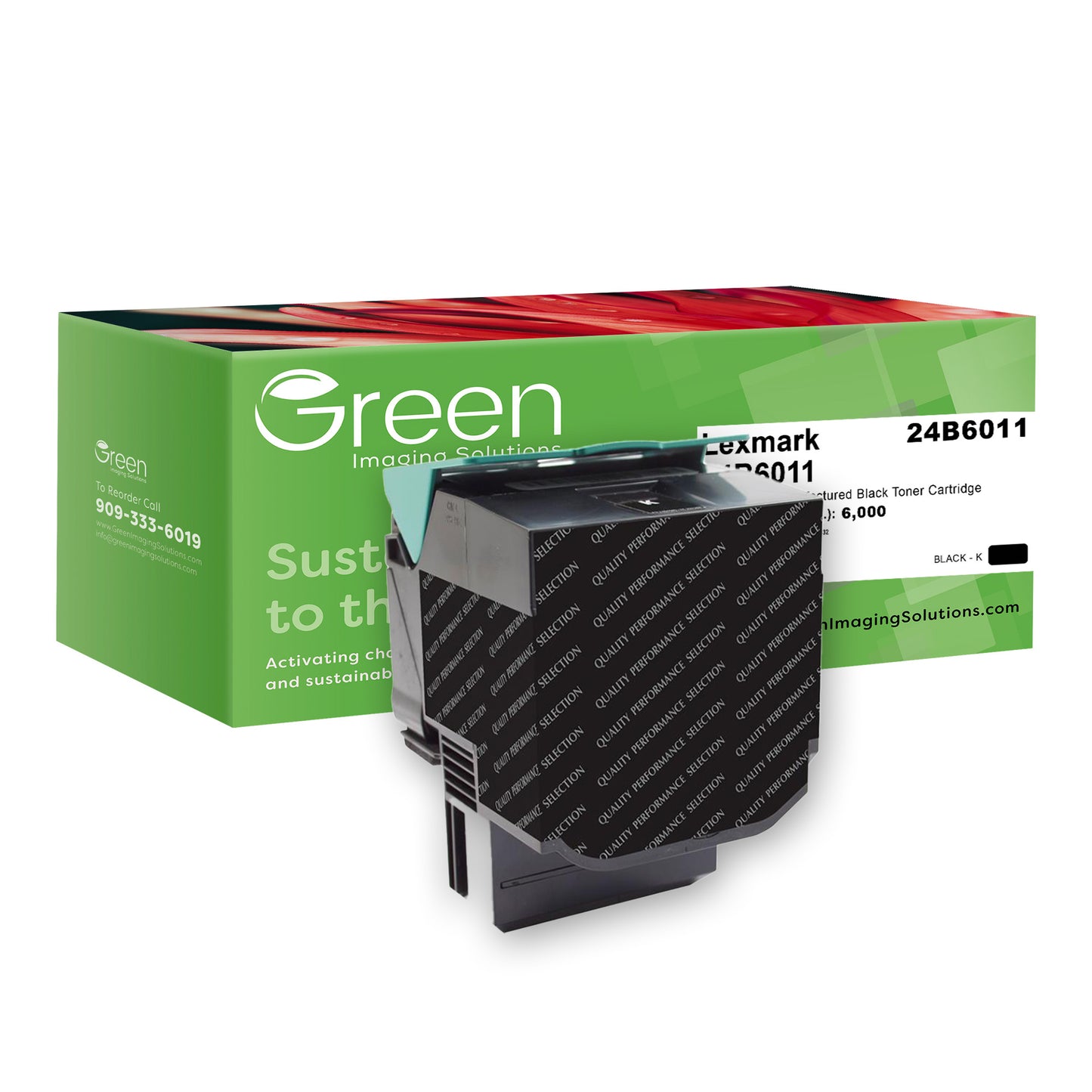 Green Imaging Solutions USA Remanufactured Black Toner Cartridge for Lexmark XC2130