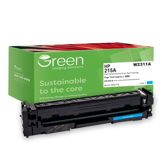 GIS USA Remanufactured Cyan Toner Cartridge for HP W2311A (HP 215A)