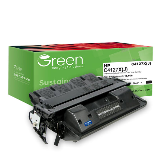 GIS USA Remanufactured Extended Yield Toner Cartridge for HP C4127X