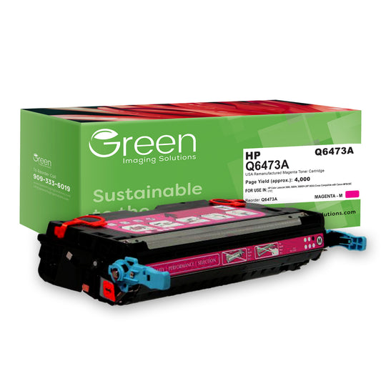GIS USA Remanufactured Magenta Toner Cartridge for HP Q6473A (HP 502A)