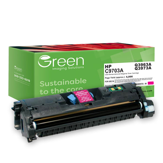 GIS USA Remanufactured Magenta Toner Cartridge for HP C9703A/Q3963A (HP 121A/122A/123A)