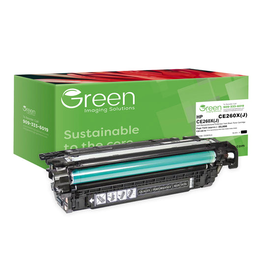 GIS USA Remanufactured Extended Yield Black Toner Cartridge for HP CE260X (HP 649X)
