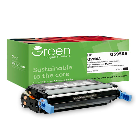 GIS USA Remanufactured Black Toner Cartridge for HP Q5950A (HP 643A)