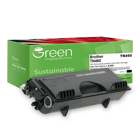 Green Imaging Solutions USA Remanufactured High Yield Toner Cartridge for Brother TN460