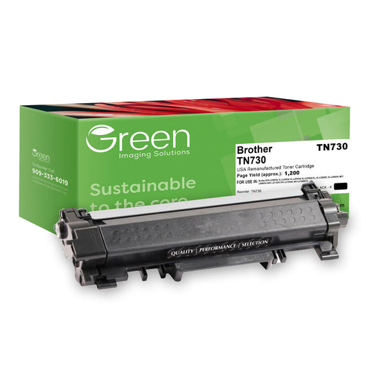 Green Imaging Solutions USA Remanufactured Toner Cartridge For Brother TN730