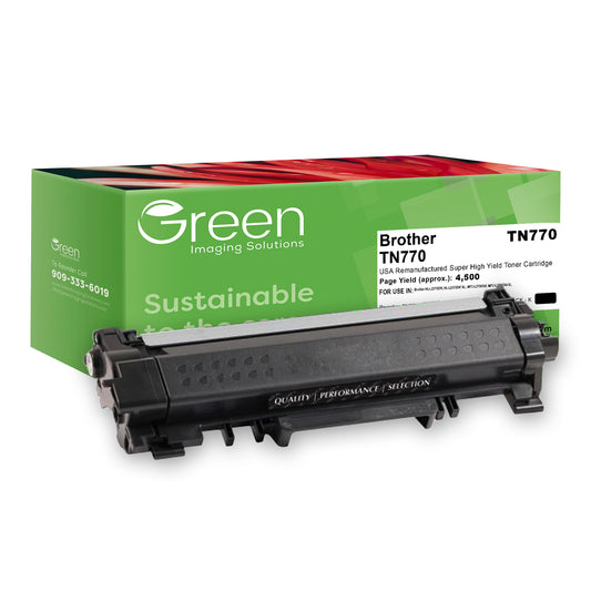 Green Imaging Solutions USA Remanufactured Super High Yield Toner Cartridge for Brother TN770