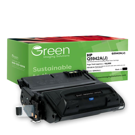 GIS USA Remanufactured Extended Yield Toner Cartridge for HP Q5942A