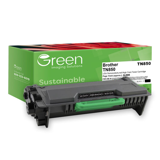 Green Imaging Solutions USA Remanufactured High Yield Toner Cartridge for Brother TN850