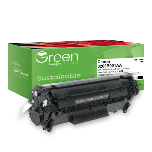 Green Imaging Solutions USA Remanufactured Toner Cartridge for Canon 0263B001A (104/FX9/FX10)