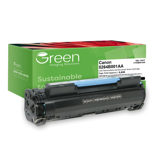 Green Imaging Solutions USA Remanufactured Universal Toner Cartridge for Canon 0264B001AA/1153B001AA (106/FX11)