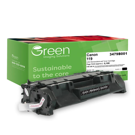 Green Imaging Solutions USA Remanufactured Toner Cartridge for Canon 3479B001 (119)