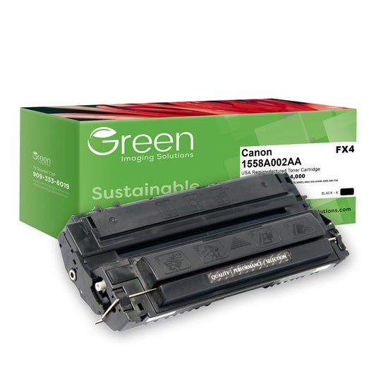 Green Imaging Solutions USA Remanufactured Toner Cartridge for Canon 1558A002AA (FX4)