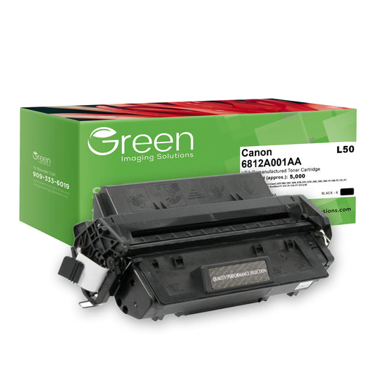 Green Imaging Solutions USA Remanufactured Toner Cartridge for Canon 6812A001AA (L50)