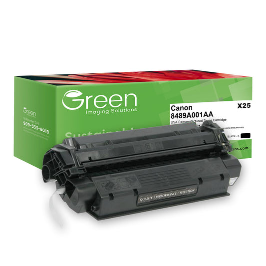 Green Imaging Solutions USA Remanufactured Toner Cartridge for Canon 8489A001AA (X25)