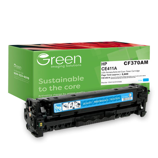 GIS USA Remanufactured Cyan Toner Cartridge for HP CE411A (HP 305A)