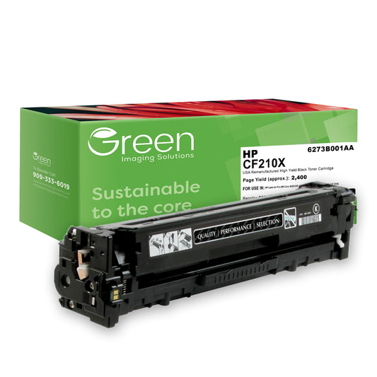 GIS USA Remanufactured High Yield Black Toner Cartridge for HP CF210X (HP 131X)