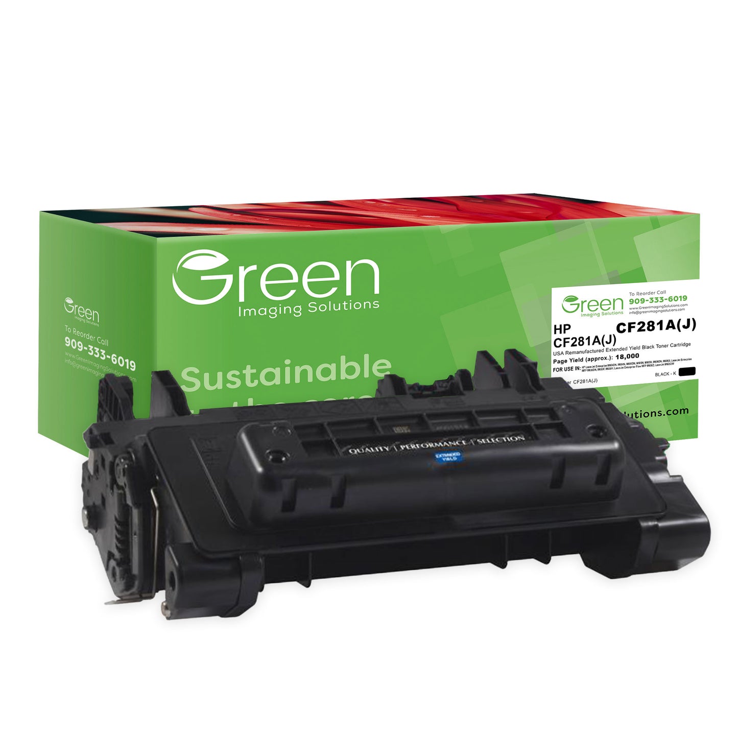 GIS USA Remanufactured Extended Yield Toner Cartridge for HP CF281A