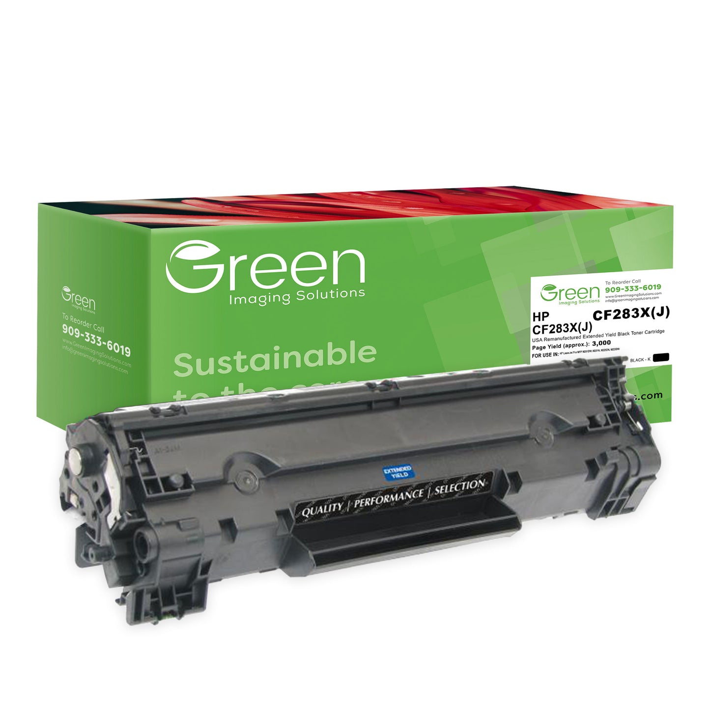 GIS USA Remanufactured Extended Yield Toner Cartridge for HP CF283X