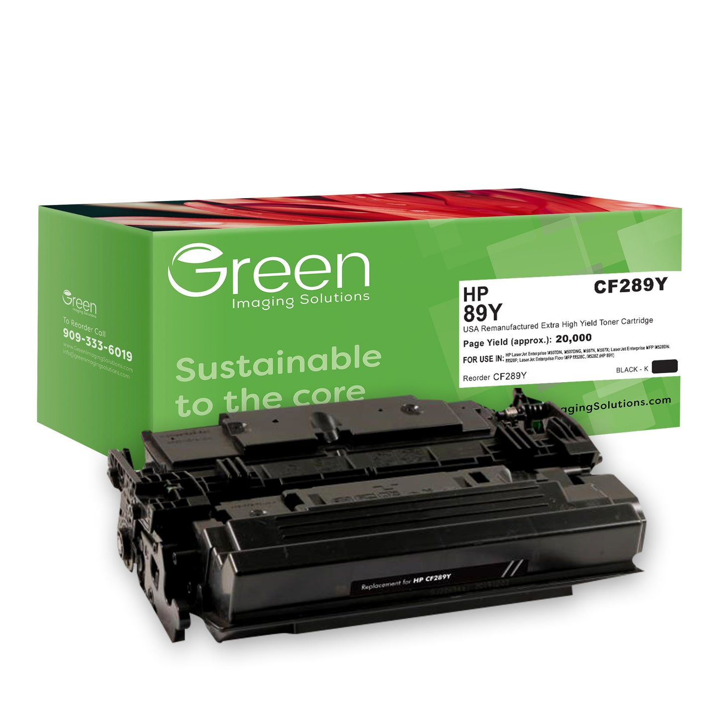 GIS USA Remanufactured Extra High Yield Toner Cartridge for HP CF289Y (HP 89Y)