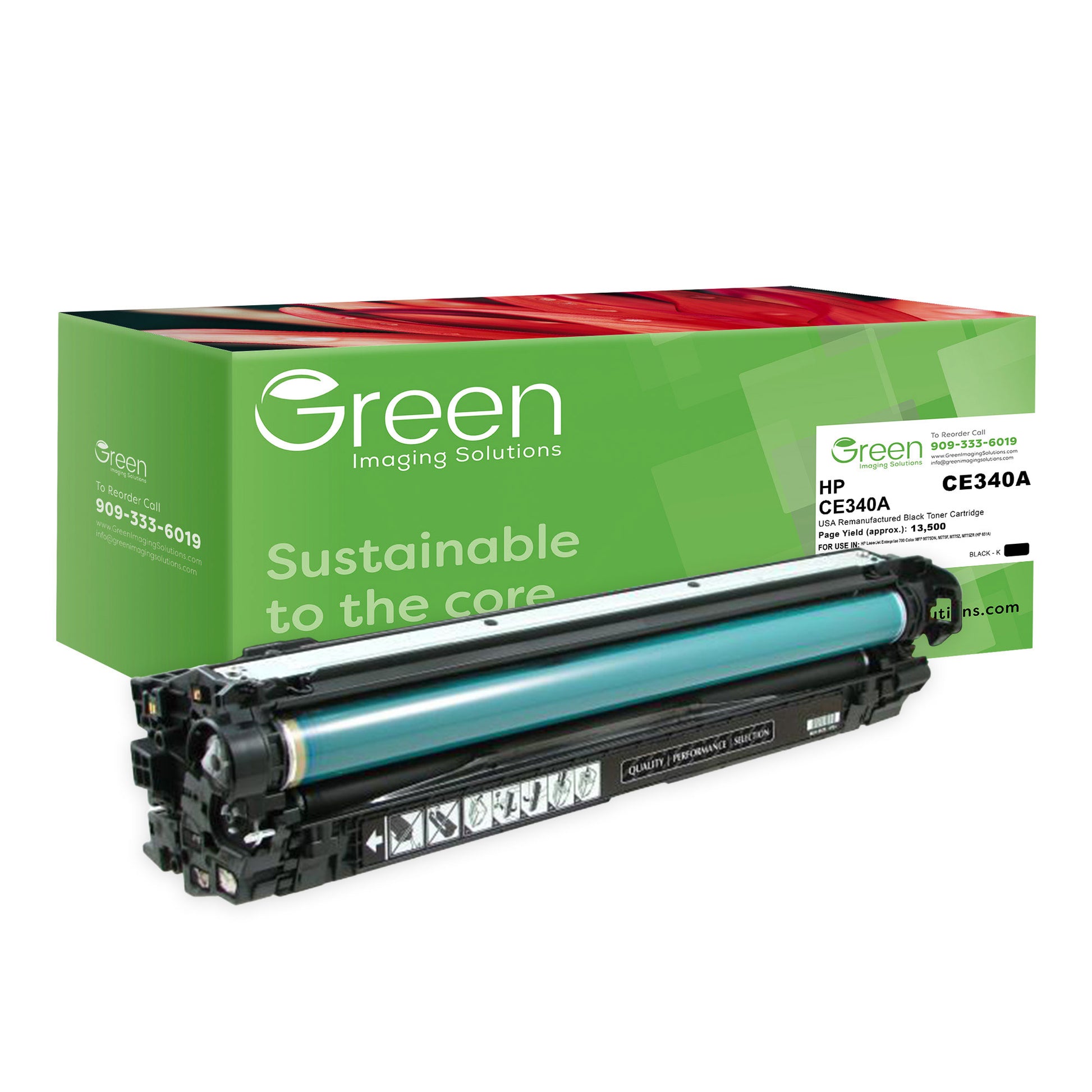 Viewer audition nikkel Black Toner Cartridge for HP CE340A (HP 651A) – Green Imaging Solutions
