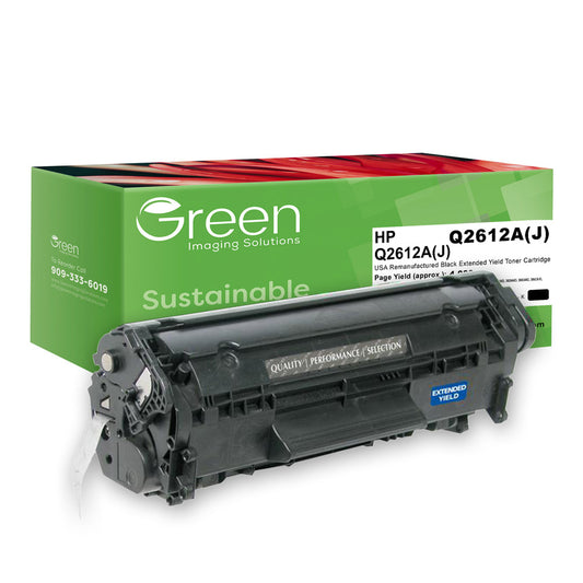 GIS USA Remanufactured Extended Yield Toner Cartridge for HP Q2612A