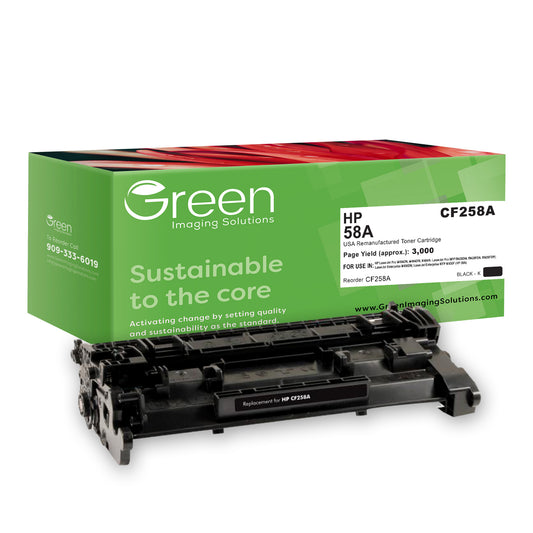 GIS USA Remanufactured Toner Cartridge for HP CF258A (HP 58A)