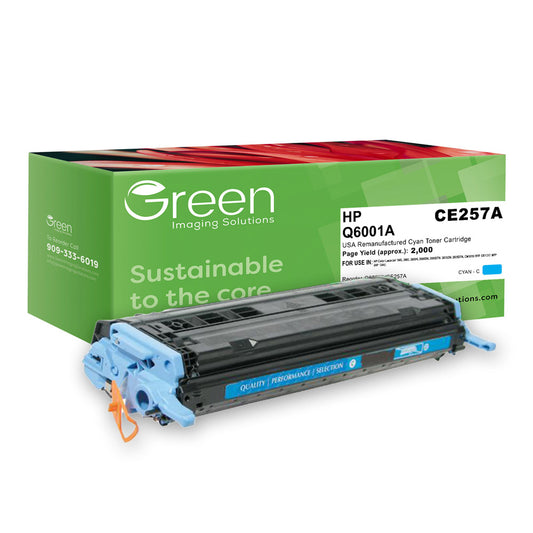 GIS USA Remanufactured Cyan Toner Cartridge for HP Q6001A (HP 124A)