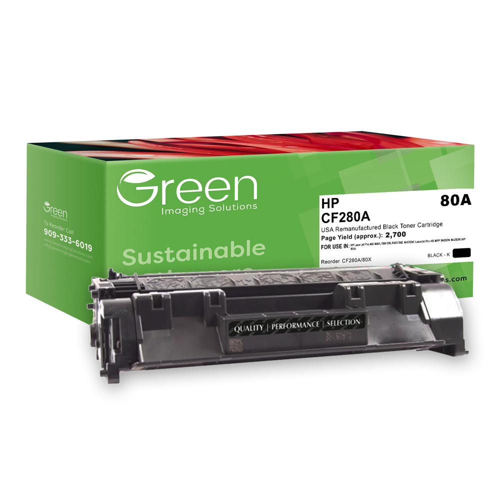 GIS USA Remanufactured Toner Cartridge for HP CF280A (HP 80A)