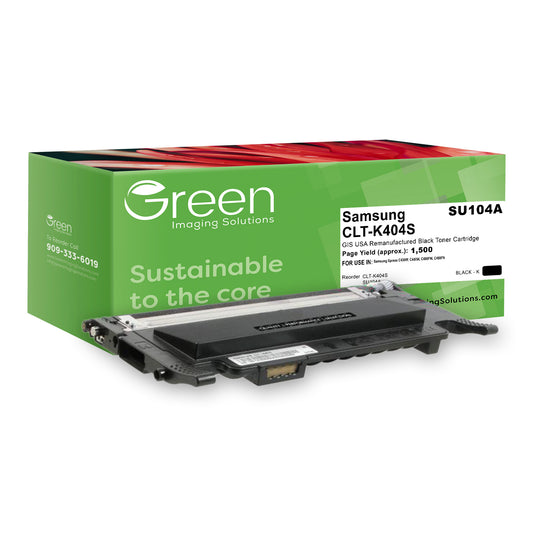 Green Imaging Solutions USA Remanufactured Black Toner Cartridge for Samsung CLT-K404S