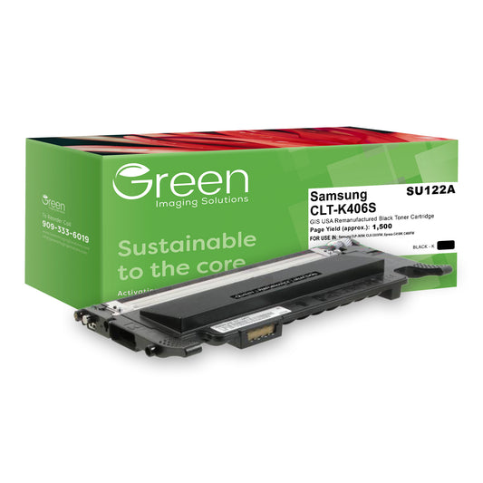 Green Imaging Solutions USA Remanufactured Black Toner Cartridge for Samsung CLT-K406S